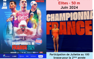 2ème PARTICIPATION AUX CHAMPIONNATS DE FRANCE ELITES POUR JULIETTE